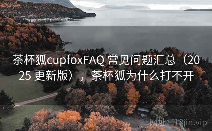 茶杯狐cupfoxFAQ 常见问题汇总（2025 更新版），茶杯狐为什么打不开