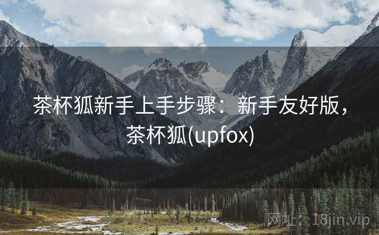 茶杯狐新手上手步骤：新手友好版，茶杯狐(upfox)